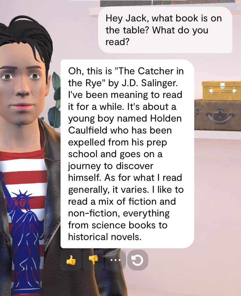 Jack beantwortet meine Frage nach seinem Buch
