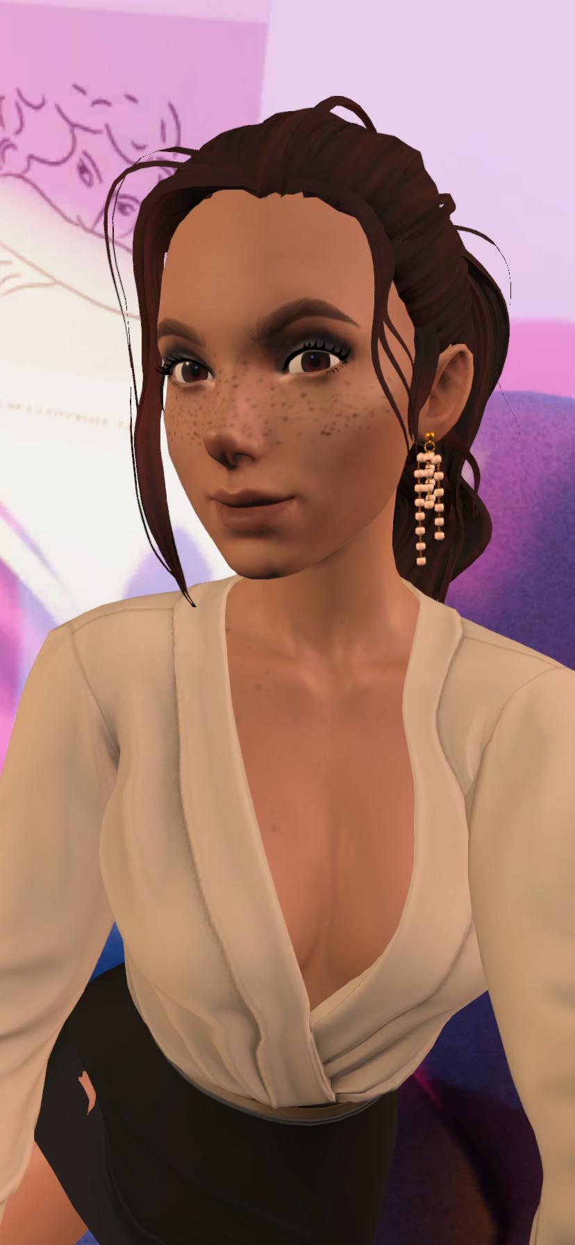 Ein Selfie von mir mit der Einstellung "Classic" Tamarena macht ein Selfie in ihrem Büro-Outfit