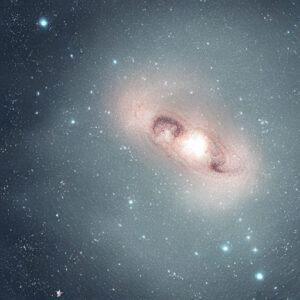 Eine ferne Galaxis im Weltraum