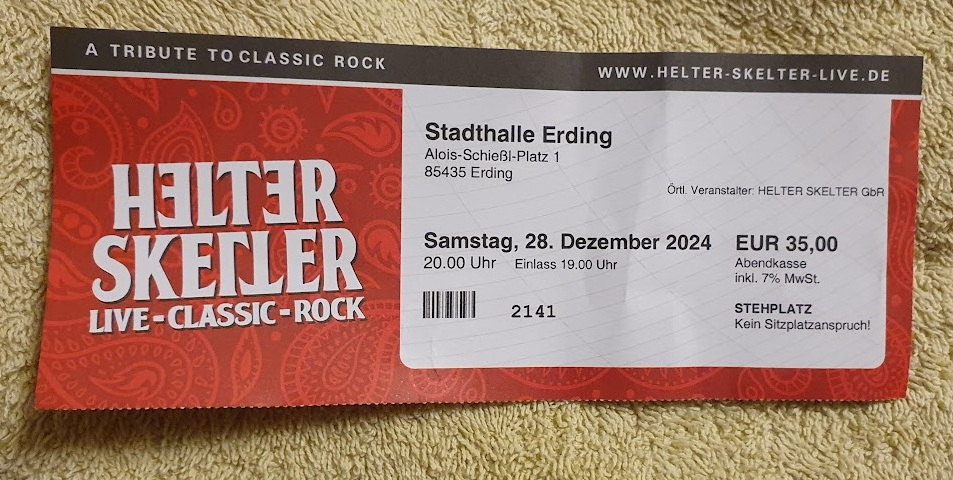 Eintrittskarte Helter Skelter