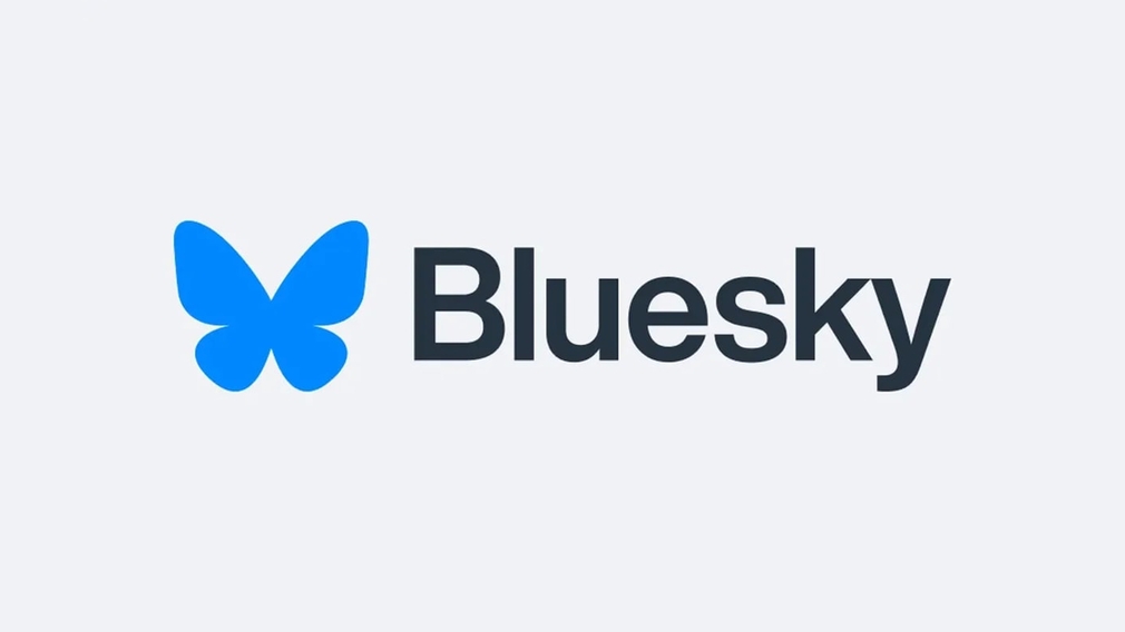 BlueSky Logo mit Beschriftung